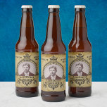 30th Birthday Vintage Retro Crown Add Your Photo Bierflaschenetikett<br><div class="desc">Celebrate your special milestone with our unique vintage-style beer bottle label. Perfect for any 30th birthday, our retro crown design is the perfect way to commemorate such a special occasion. Personalize your beer bottle label with your own photo and text to make it extra special. Create a custom beer bottle...</div>