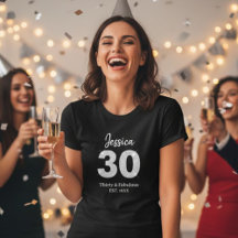 30th birthday womens tshirts thirty milestone
