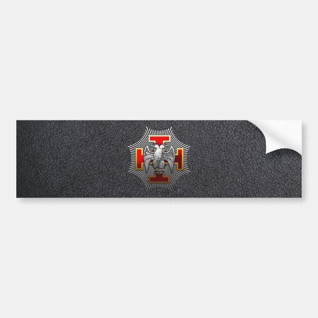 30th Degree: Knight Kadosh Autoaufkleber (Vorne)