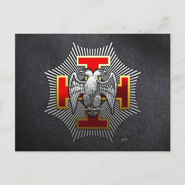 30th Degree: Knight Kadosh Postkarte (Vorderseite)