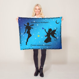 "30X40" Elf Fairy Butterfly - Beieve in sich selbs Fleecedecke