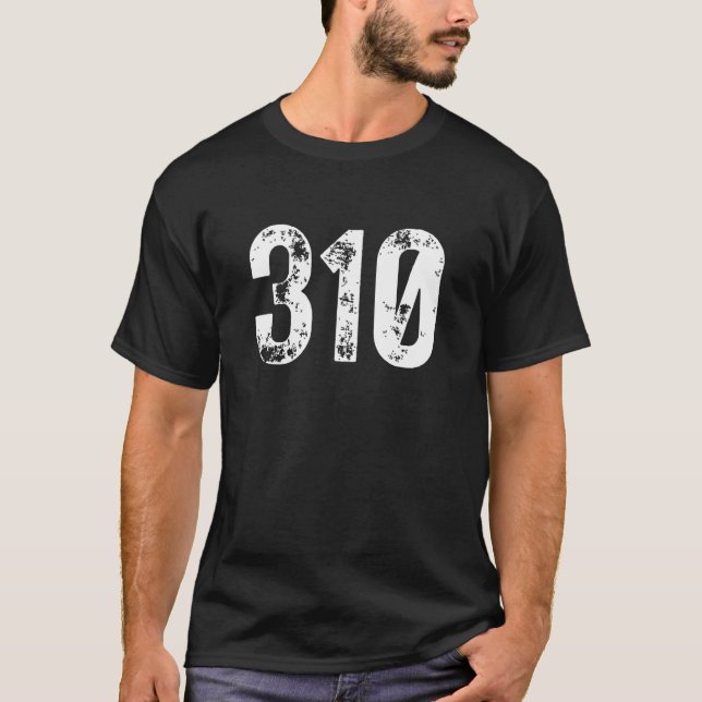 310 Area Code Los Angeles CA Mobile Telephone Area T-Shirt (Vorderseite)
