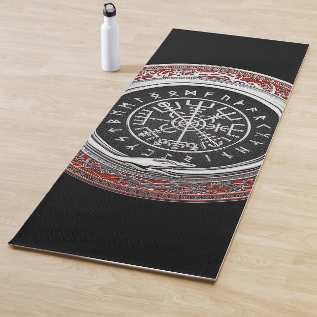 [310] Vegvisir - Viking Silver Magic Runic Compass Yogamatte (Beispiel)