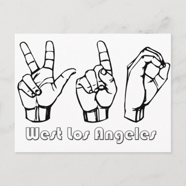 310- - West Los Angeles Postkarte (Vorderseite)