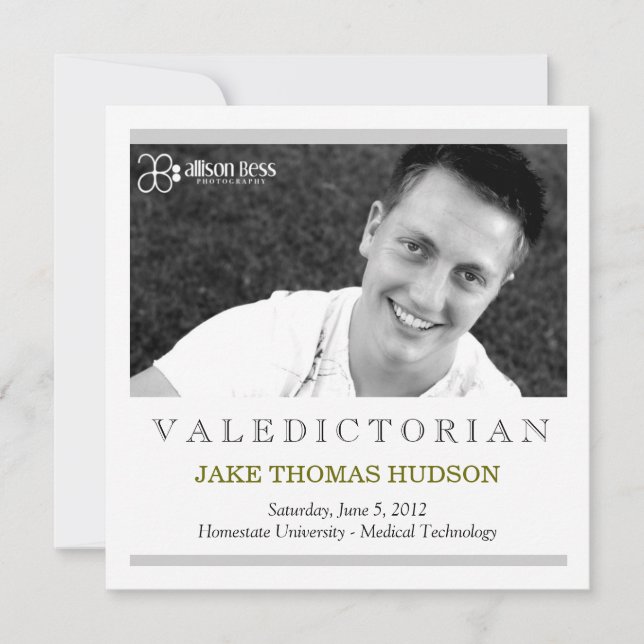 311 Ankündigung des Valedictorianischen Abschlusse (Vorderseite)