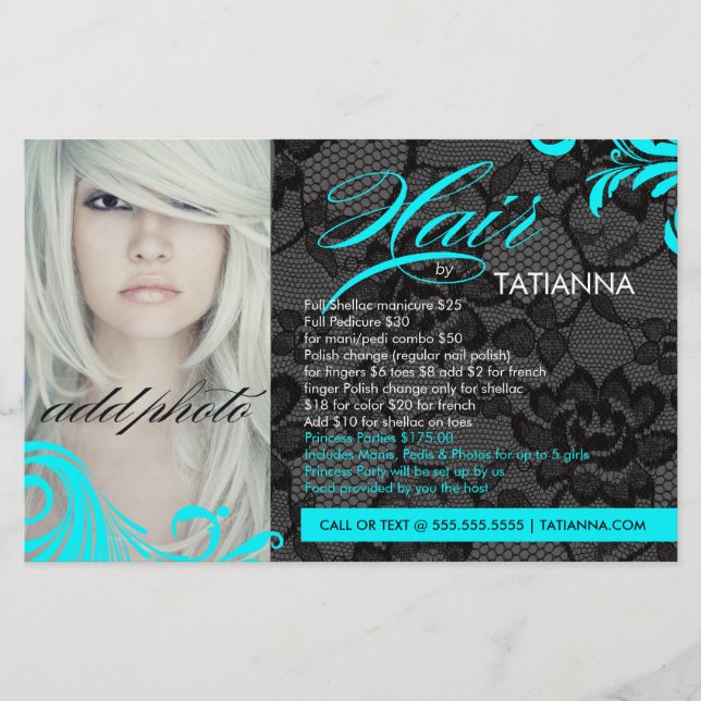 311 Aqua- und Spitzen-Haartrockner mit Flyer (Vorne)