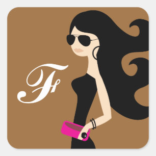 311 Aviator Fashionista Bronze Quadratischer Aufkleber