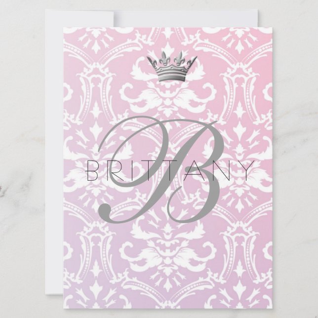 311 Babypink und Lilac Einladung (Vorderseite)