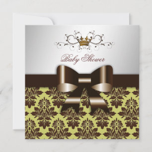 311 BlackBerry Brown Damask Limon Einladung