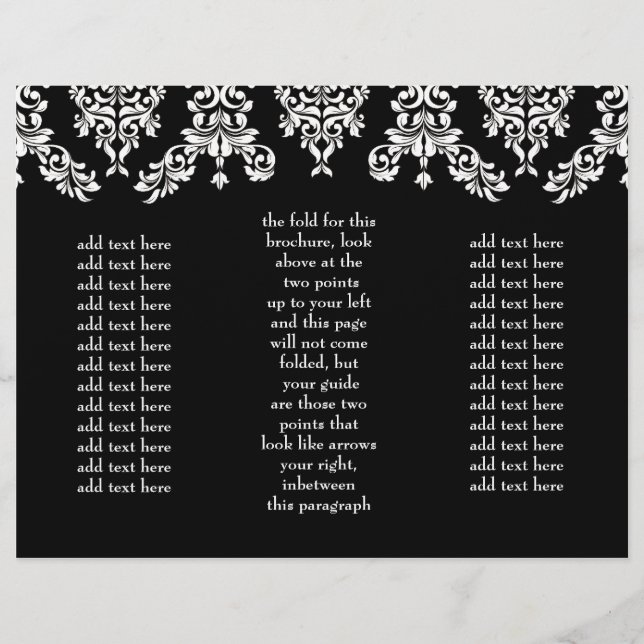 311 Brochure noire Dashing Damask (Devant)