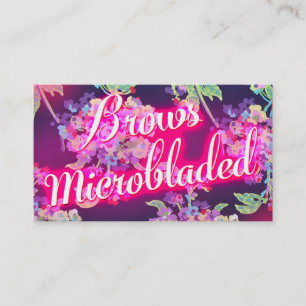 311 Brows Microbladed Speak Louder Business Card Visitenkarte