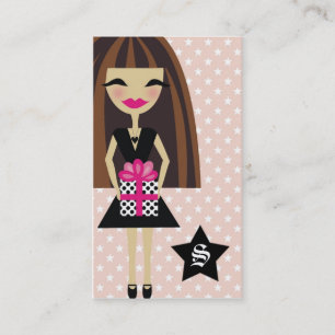 311-BRUNETTE/STAR/GIFT VISITENKARTE