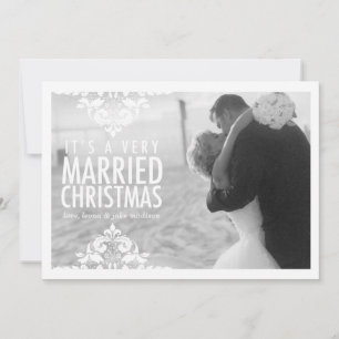 311 Carte photo de Noël très marié