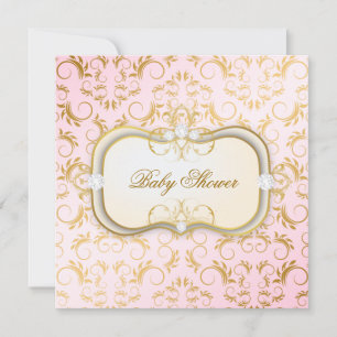 311 Ciao Bella Golden Creme Divine Pink Baby Einladung