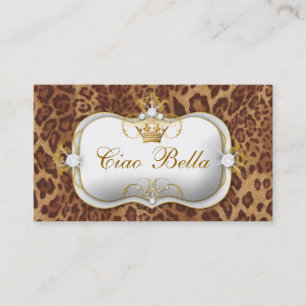 311 Ciao Bella Leopard Visitenkarte