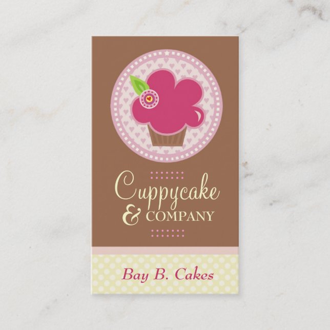 311 CUPPYCAKE SÜSSE-GESCHÄFTS-KARTE VISITENKARTE (Vorderseite)