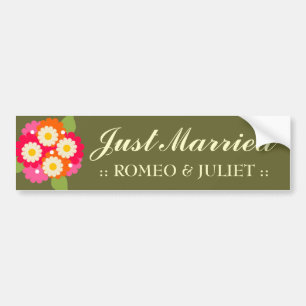 311-CUSTOMIZABLE GERADE VERHEIRATET AUTOAUFKLEBER