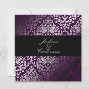 311-Dazzling Damask BlackBerry Einladung