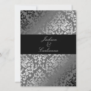 311-Dazzling Damask Grauer Sturm Einladung 5.12x18