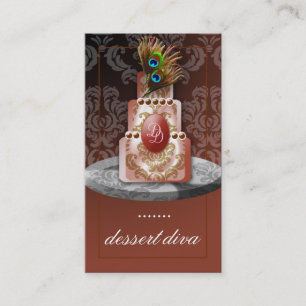 311-Dessert hoch entwickelte Pfau-Farben der Visitenkarte
