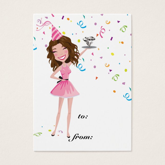 311 Dollface Diamond Geburtstag Tag (Vorderseite)