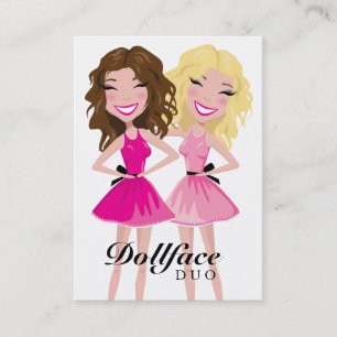311 Dollface Duo-brünette Blondine Visitenkarte
