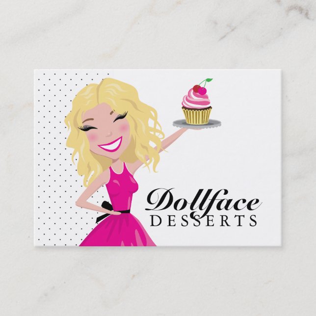 311 Dollface Nachtische Blondie 3,5 x 2 Visitenkarte (Vorderseite)
