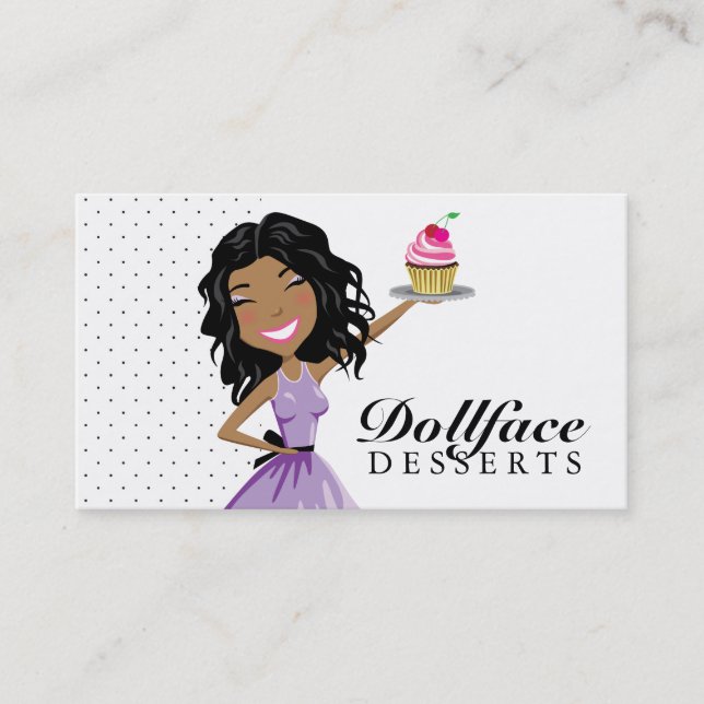 311 Dollface Nachtische Ebonie Visitenkarte (Vorderseite)