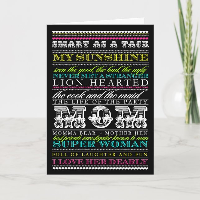 311 Extraordinaire Mom Character Traits Carte de f (Devant)