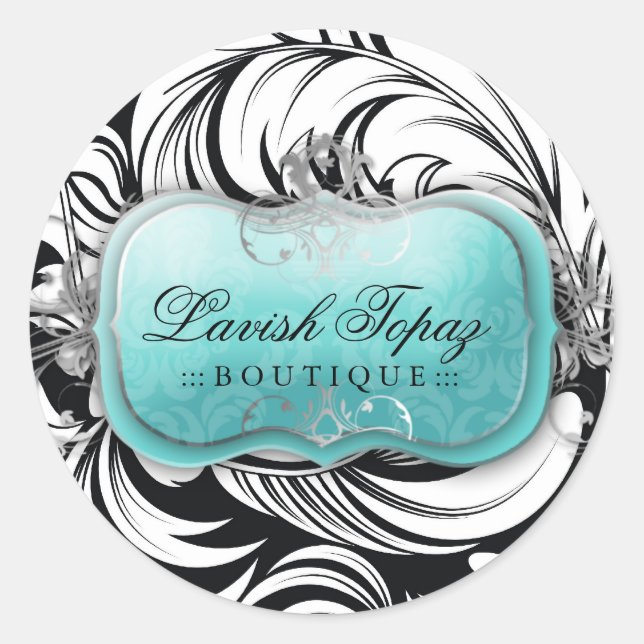 311 Farbrosa Platter Silberkleber Runder Aufkleber (Vorderseite)