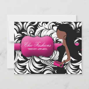 311 Fashionista Geschenkkarte Afrikanischer Amerik