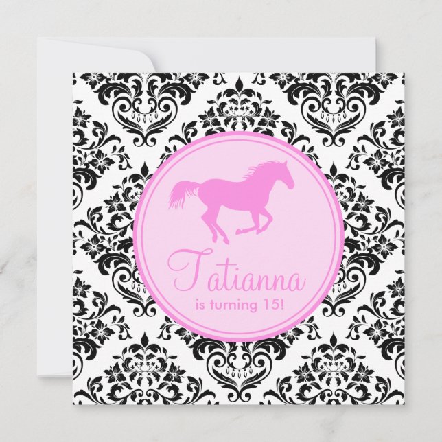 311 Fräulein Priss Horse Einladung (Vorderseite)