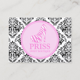 311 Fräulein Priss Zebra Heel Visitenkarte