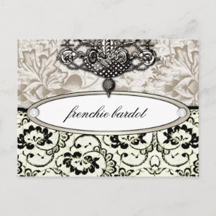 311 Frenchie Boudoir Eggshell Cream Postkarte