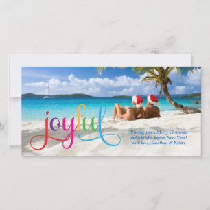 311 Frohe bunte Weihnachtskarte Feiertagskarte