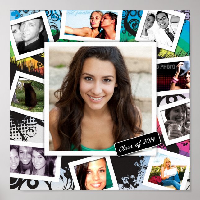 311 Fun Graduation Collage Print Poster (Vorne)