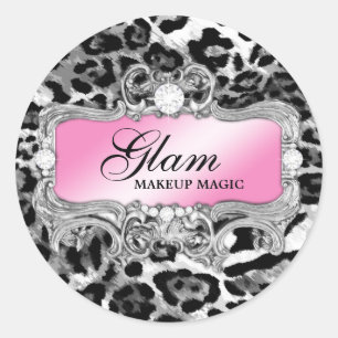 311 Glam Crazy Sticker Black Leopard