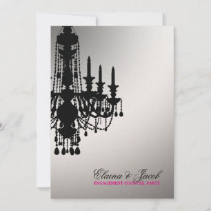 311-Glitz Chandelier - Einladung Metallic Gold