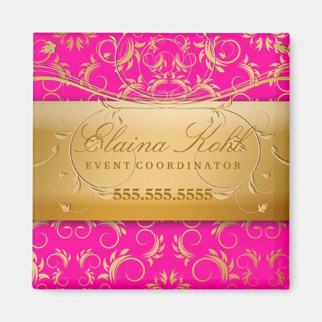 311-Golden diVine Business Magnet Passion Pink (Vorne)
