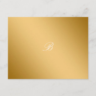 311-Golden diVine White Delight RSVP Karte