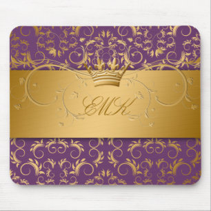 311-Golden erahnen Aubergine lila mousepad