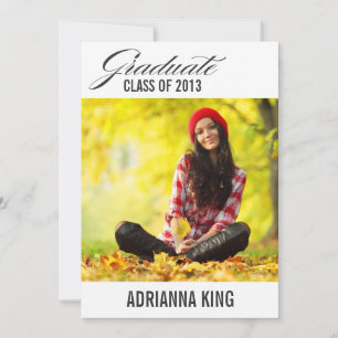 311 Graduierte Ankündigung Kohle Grau Text