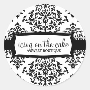 311 Icing auf dem Cake Vanilla Runder Aufkleber