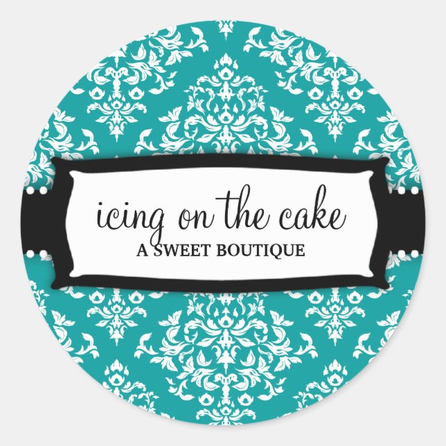 311 Icing on the Cake Aquamarin Runder Aufkleber (Vorderseite)