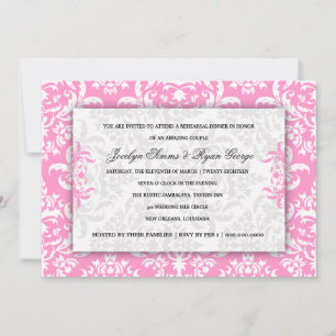 311 Invitation Jocelyn Pink Damask