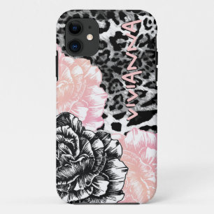 311 iPhone 5 flippiges Leopard-Rosa Le Plush Fleur Case-Mate iPhone Hülle