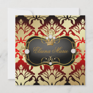 311 Jet Black Ciao Bella Cherry Sass Metallic Gold Einladung