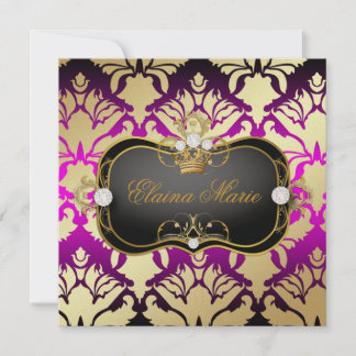 311 Jet Black Ciao Bella Pink Sass Metallic Gold Einladung