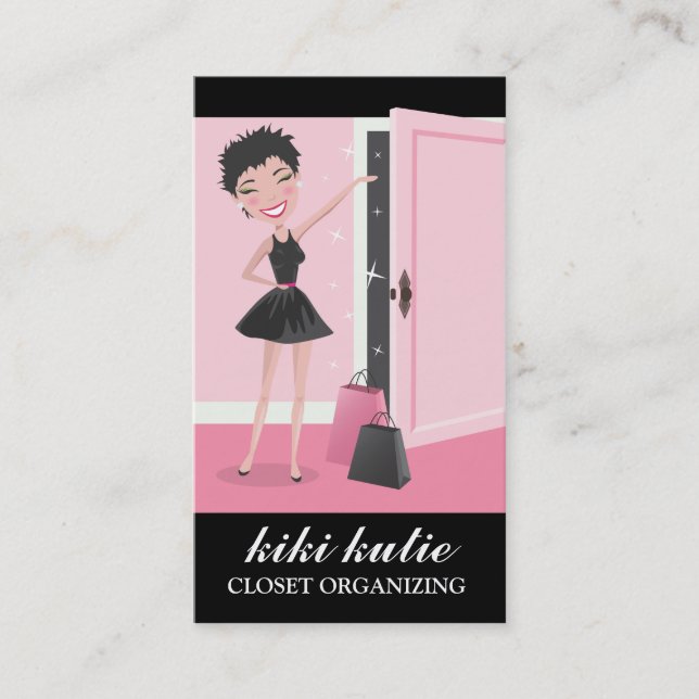 311 Kiki Süsse-offene Tür-Einkaufsgeschenk-Taschen Visitenkarte (Vorderseite)