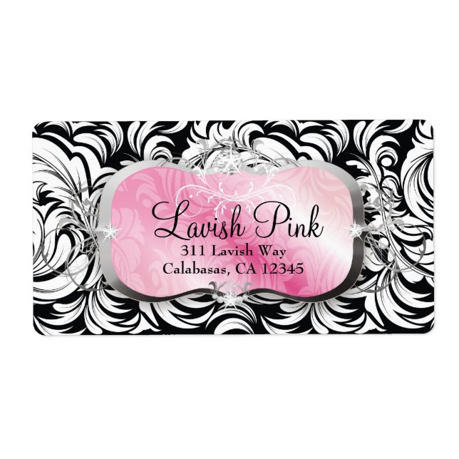 311 Lavish Pink Platter Shipping Labels (Vorne)